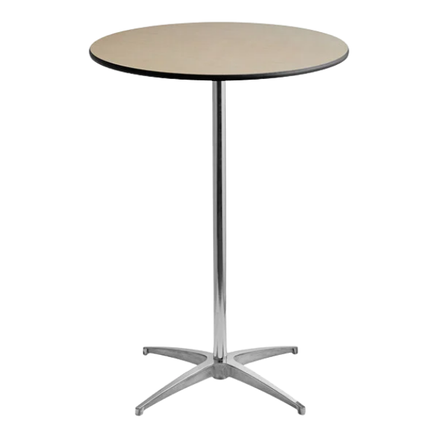 High cocktail table rental for event reception areas in South Florida